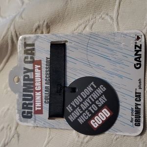 Grumpy Cat Plush Collar Accessory - NWT